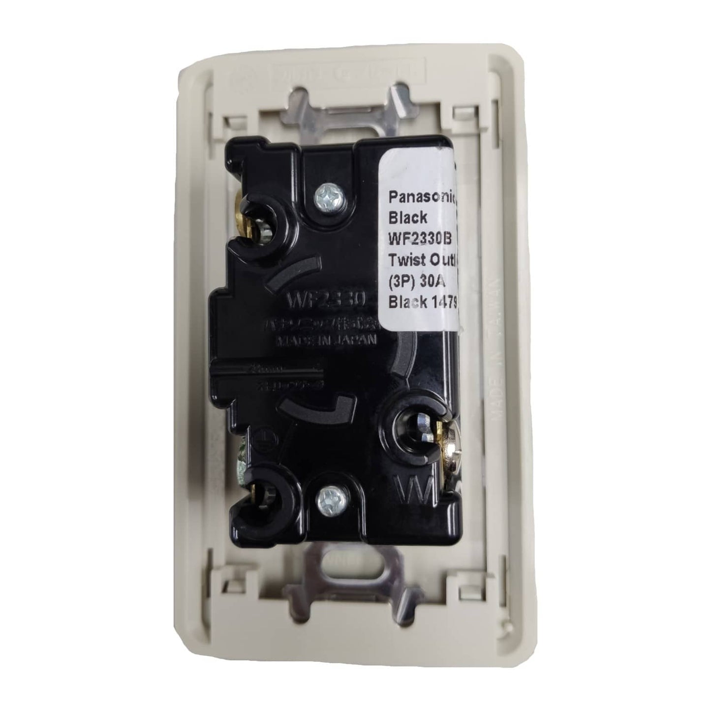 Panasonic 30A Twist Lock Outlet with Plate Cover 2P+E (3P) 250V (NEMA L6) WF2330 and WNF6254W-8, Twistlock