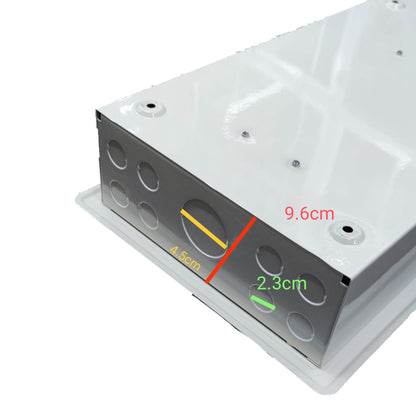 Koten Panel Board 14 Branches 2Pole Main with precise dimensions for electrical installations