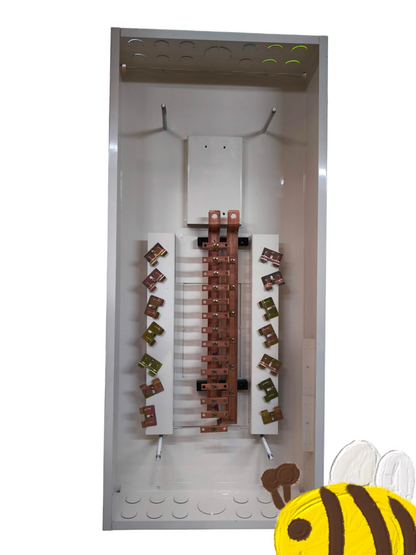 Koten electrical Panel Board 2Pole Main 250SPS with metal casing and copper terminals for circuit connections