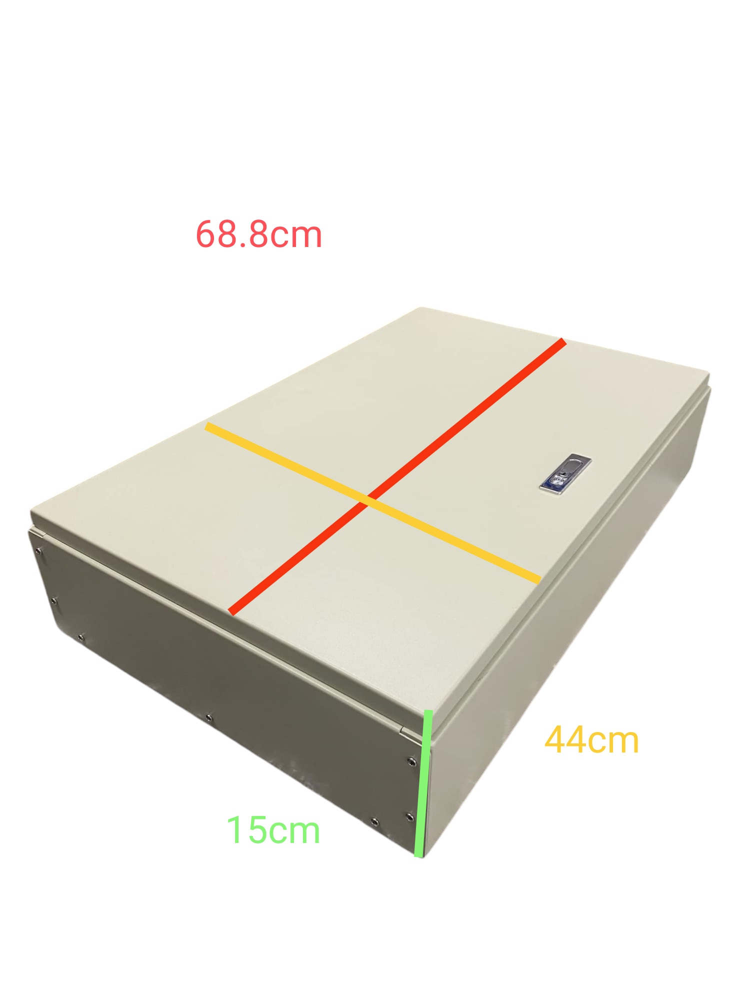 Schneider Panel Board EZC100H 80A 2 Pole Main electrical enclosure with dimensions shown
