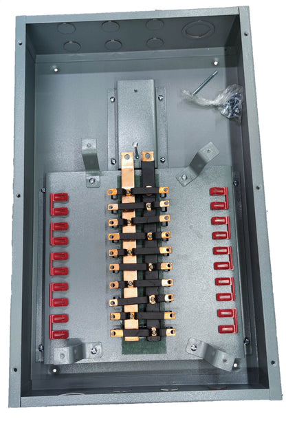 Electx Electrical Supply Panel Board TQD Main 2 Pole 10 Branches with metal housing and wiring components