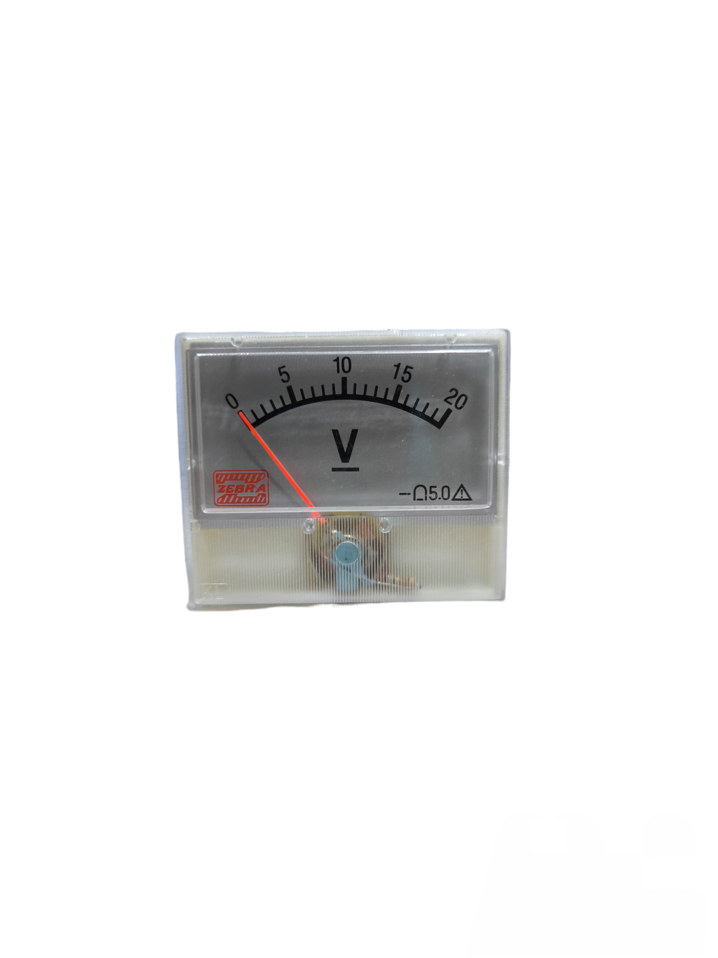 Denko Panel Meter Plastic Small 312A analog voltmeter with clear plastic casing and needle display