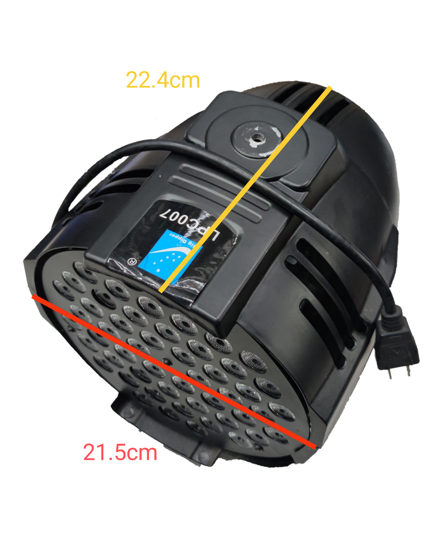 Black PAR LED 54 220V with DMX Signal Input stage light bulb with multiple LED lenses and power cable