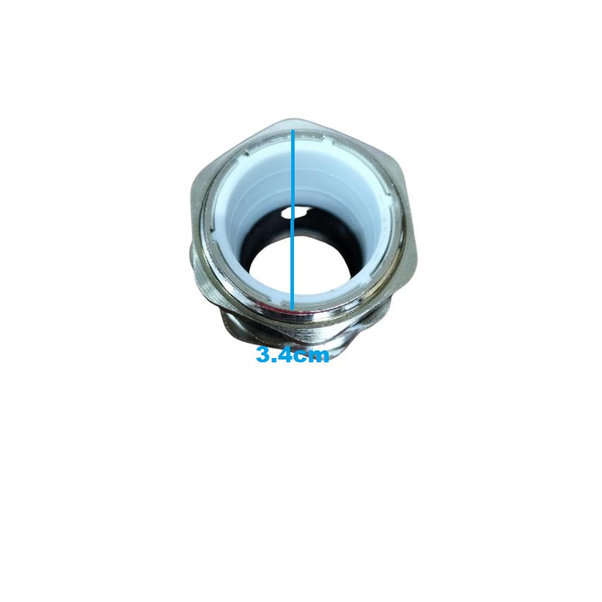 PGM29 nickel plated brass cable gland with a diameter of 3.4cm for secure cable management
