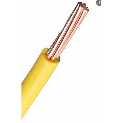 Phelps Dodge electrical wire 60mm with yellow insulation and copper conductors for construction use
