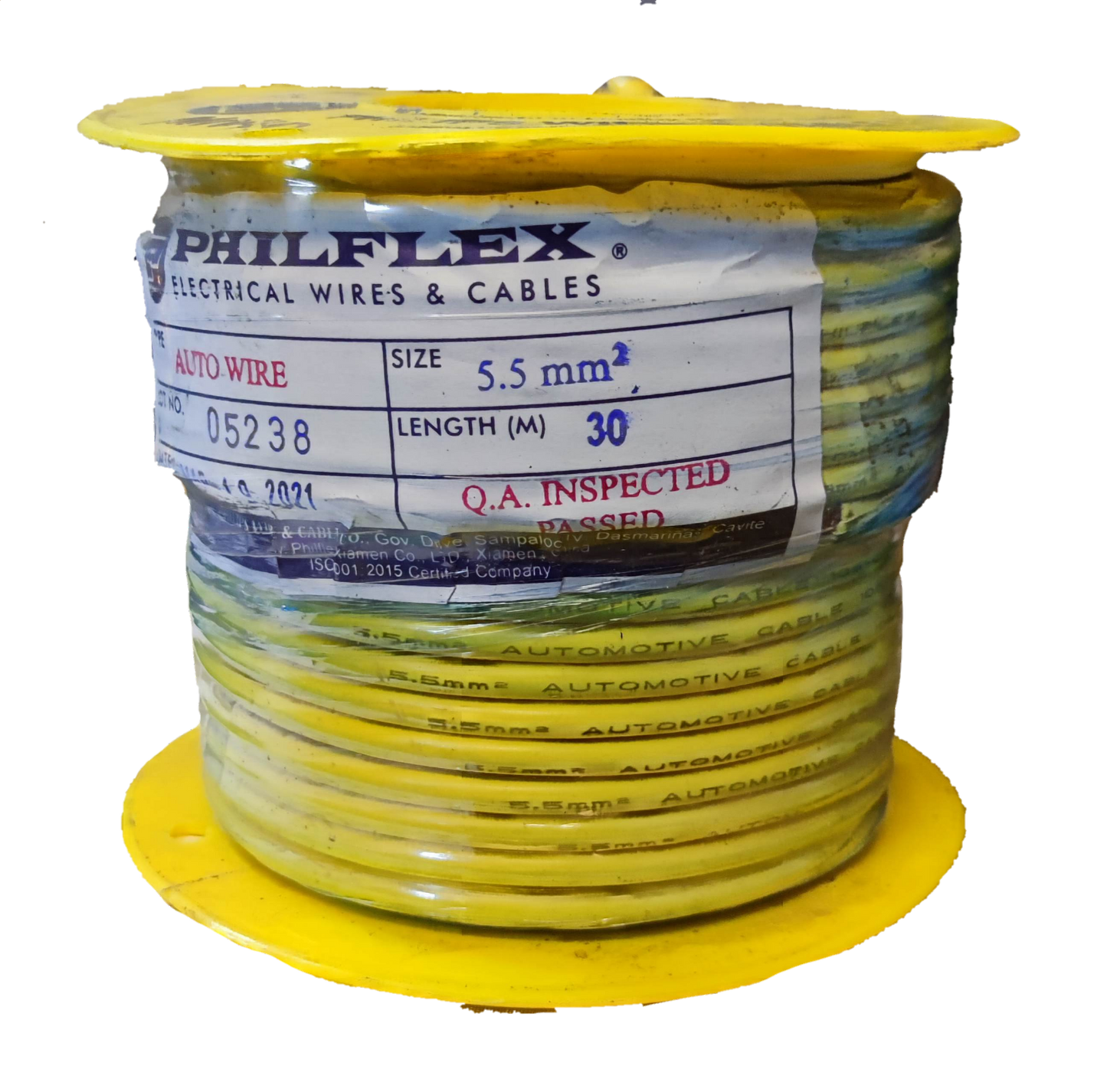 Philflex AWG 10 automotive wire spool electrical cable 5.5 mm2 size 30 meters length