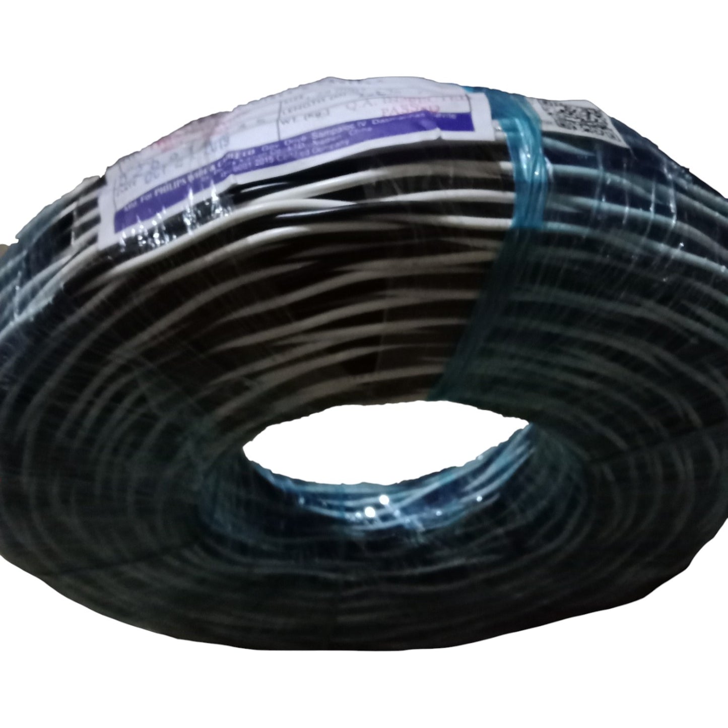 Philflex TF Wire AWG 16/2 (1.25mm/2) Stranded (Hook Up Wire/ Thermoplastic Fixture Wire) Black/ White Twisted Wire 150 Meters Per Roll