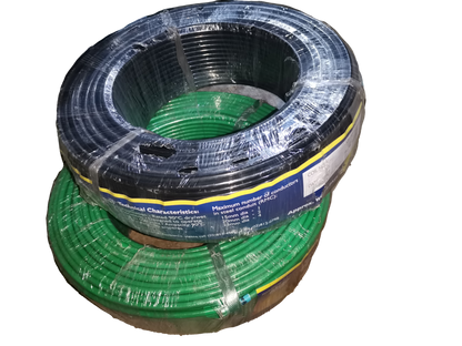 Philflex THHN wire 14mm AWG 6 stranded in black and green coils wrapped for electrical wiring