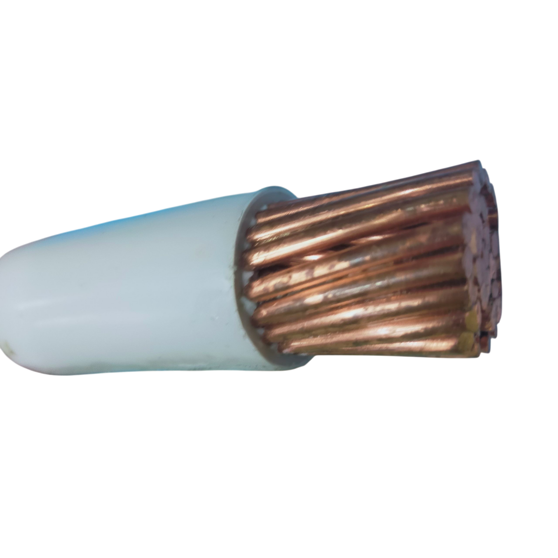 Philflex THHN wire 400mm with copper strands and white insulation for electrical wiring