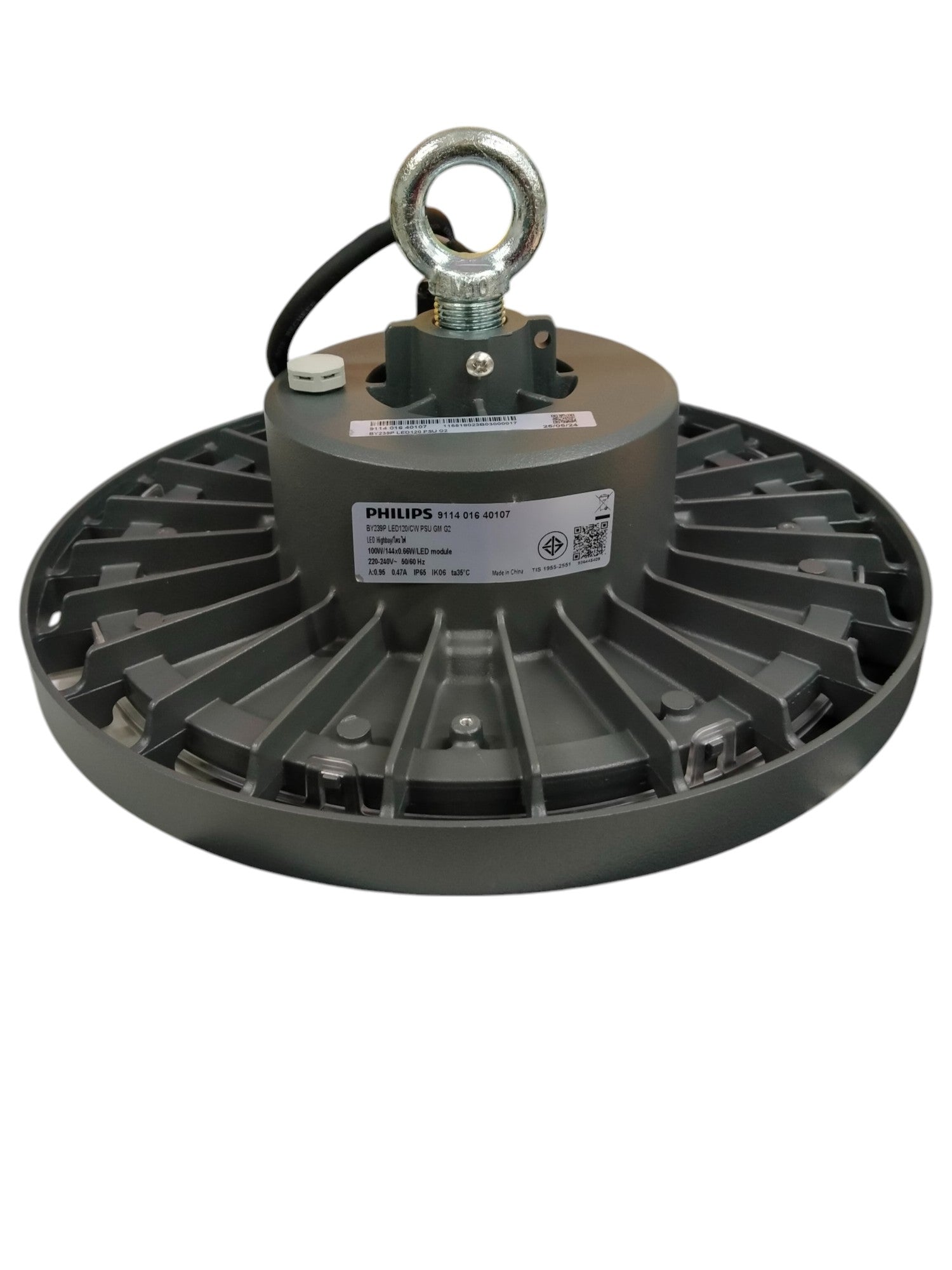 Philips 100W LED high bay light industrial ceiling light with metal heat sink and hanging hook