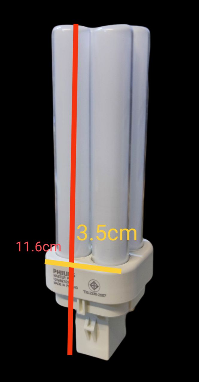 Philips 10W CFL pinlight G24d-1 Socket with a compact design and energy-efficient features