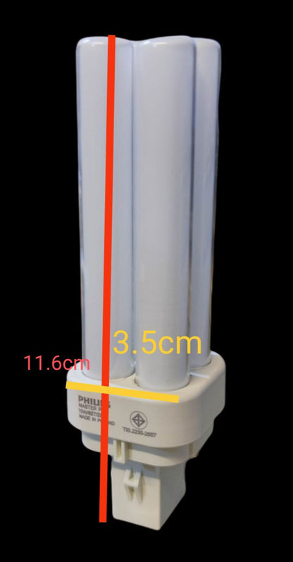 Philips 10W CFL pinlight G24d-1 Socket with a compact design and energy-efficient features