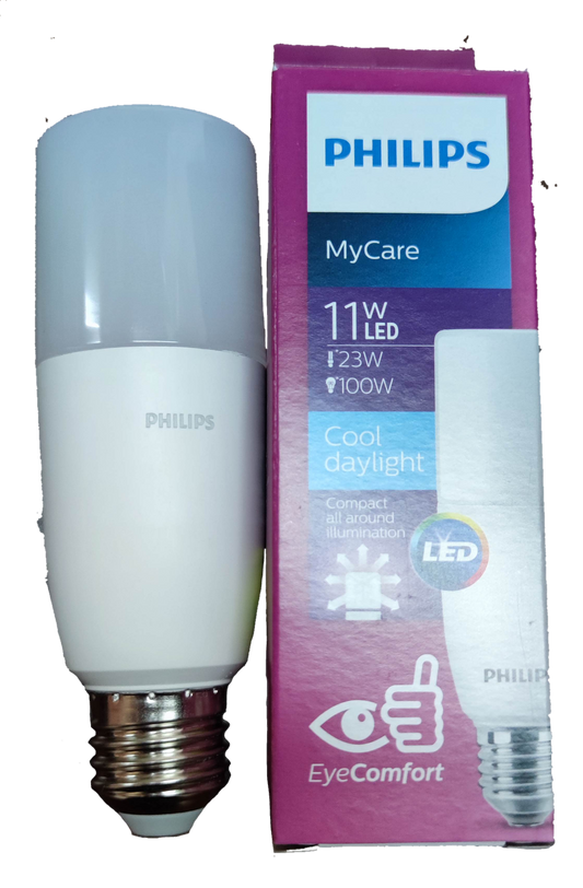 Philips 11W LED Stick E27 220V 6500K bulb with compact design and cool daylight illumination