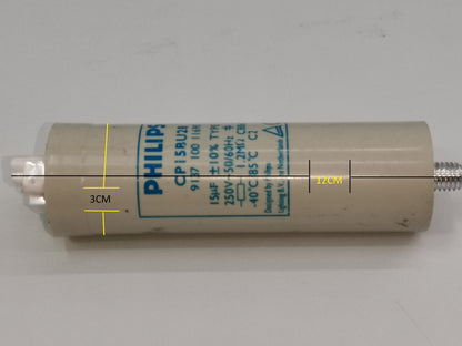Philips 18UF lamp capacitor designed for efficient electrical circuit performance
