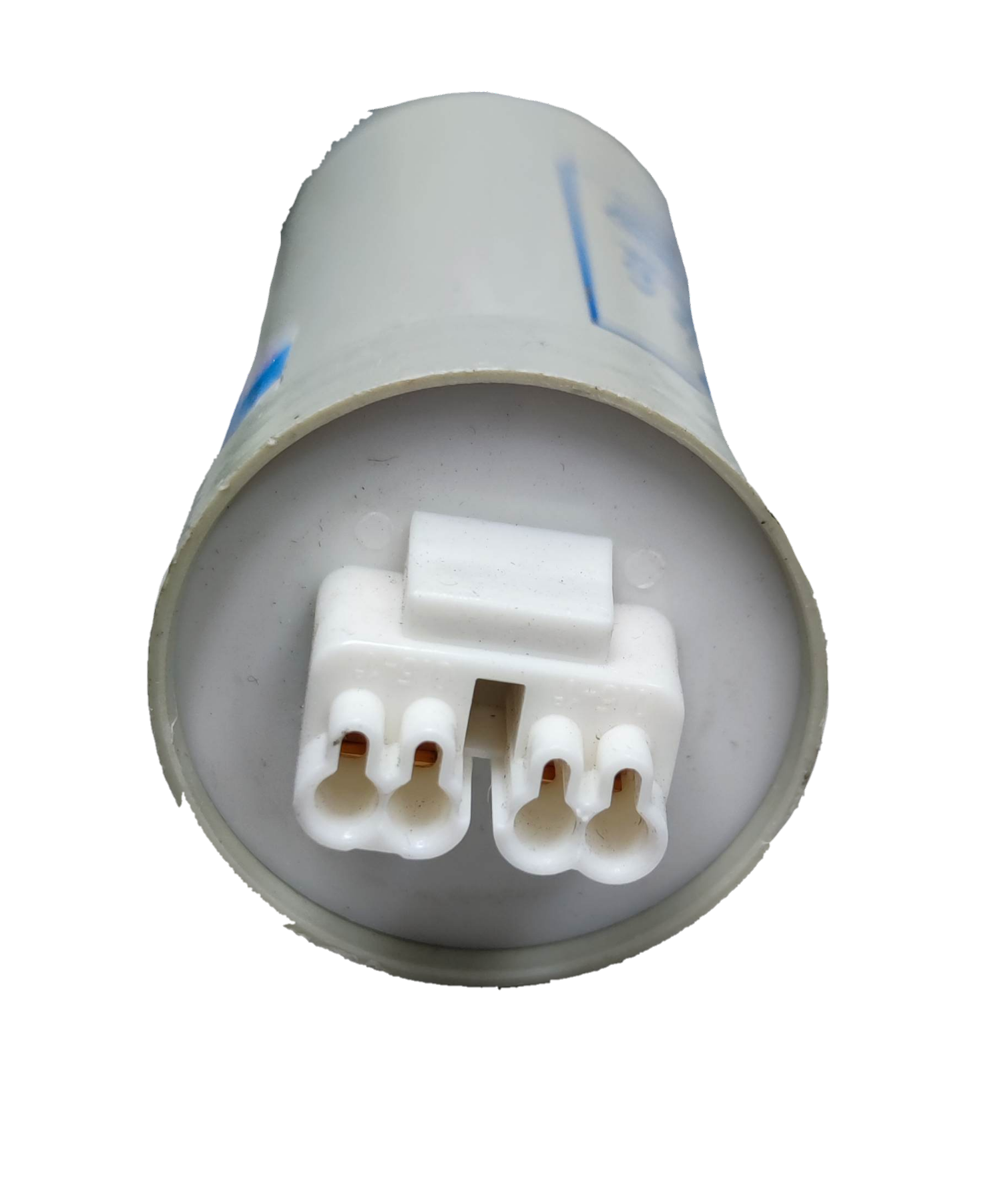 Philips 18UF lamp capacitor with a dual connector for reliable electrical performance