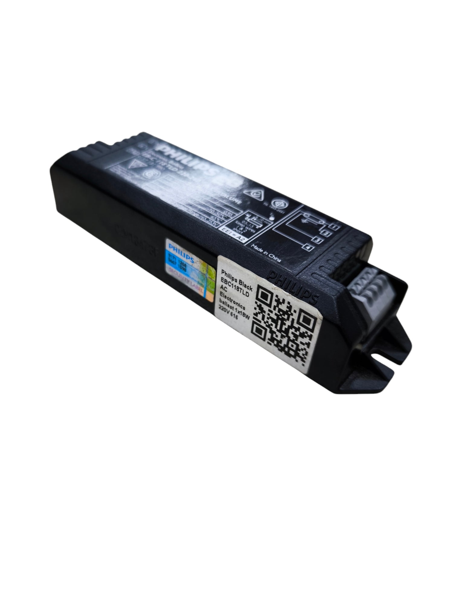 Philips 18W Electronic Ballast 220V black rectangular lighting installation accessory