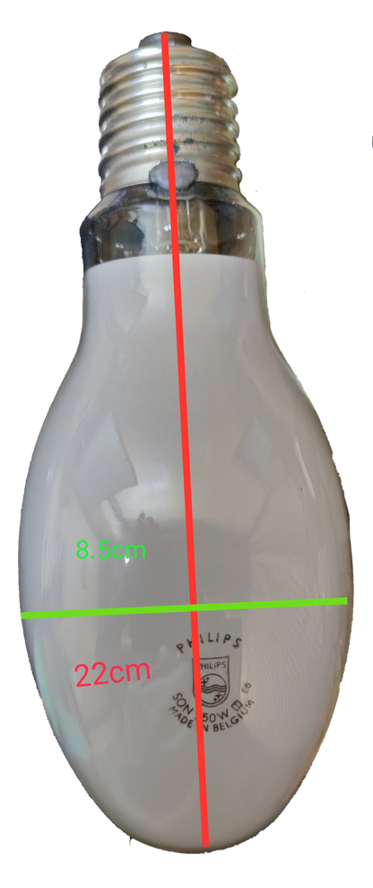 Philips 250W sodium lamp E40 with sleek design, ideal for high-intensity lighting applications