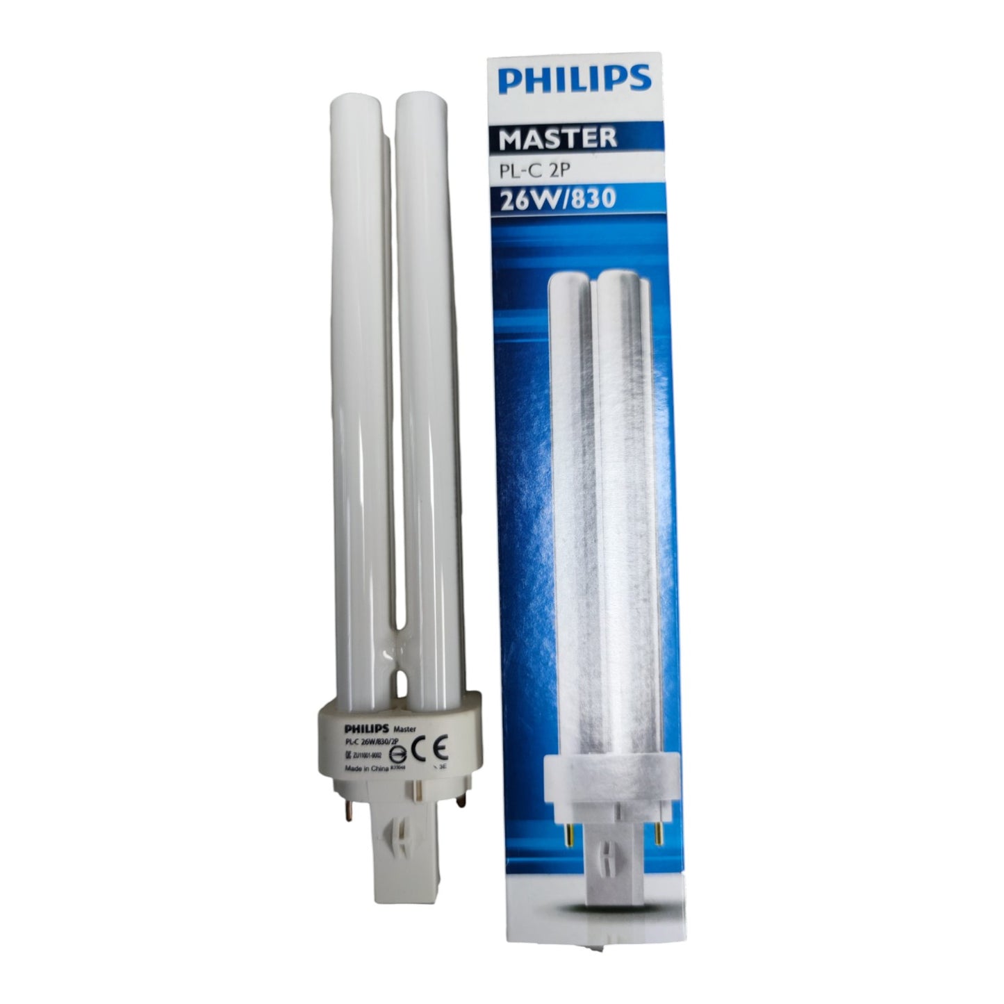 Philips 26W Pinlight Warm White 3000K G24d-3 Socket CFL Compact Fluorescent Lamp PLC2P26W/830