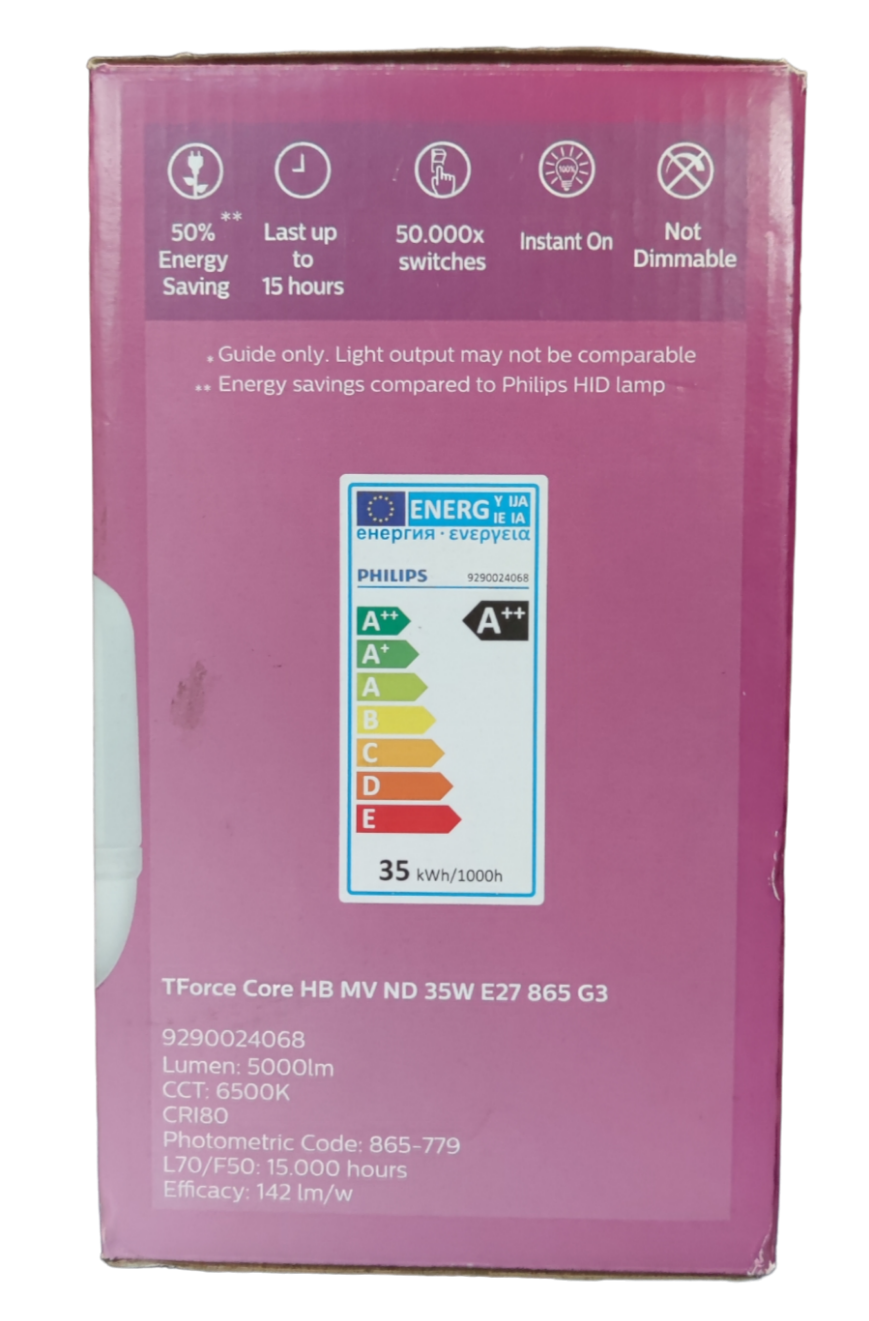 Philips 35W LED bulb E27 6500K daylight energy-saving bulb with 4000 lumens output
