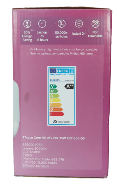Philips 35W LED bulb E27 6500K daylight energy-saving bulb with 4000 lumens output