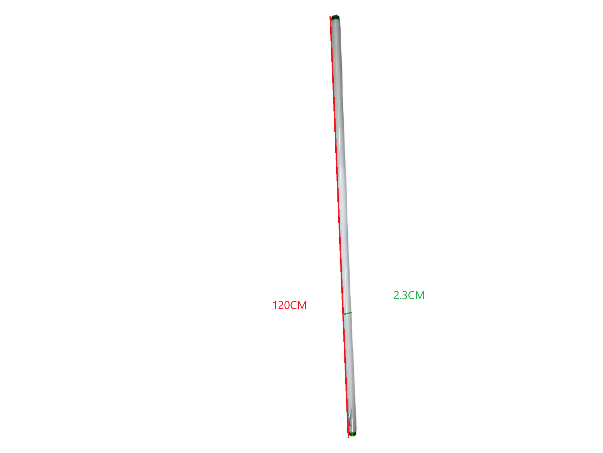 Philips 36W T8 Fluorescent Tube compact fluorescent bulb measuring 120 cm long and 2.3 cm diameter