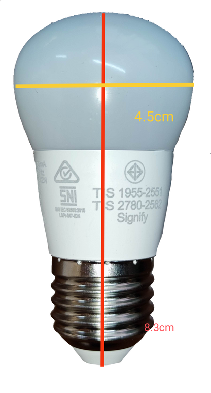 Philips 3W LED Bulb Warm White 220V with a compact design for energy-efficient lighting