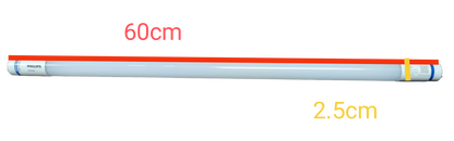 Philips 8W LED tube T8 cool white 60cm length with a compact design for energy-efficient lighting