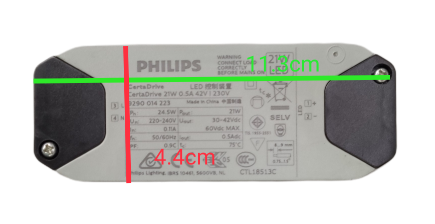 Philips Certa Drive 21W 30-42Vdc LED driver with specifications and safety information