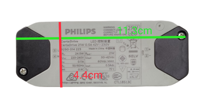 Philips Certa Drive 21W 30-42Vdc LED driver with specifications and safety information
