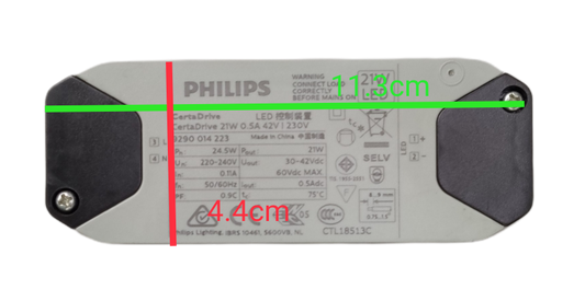 Philips Certa Drive 21W 30-42Vdc LED driver with specifications and safety information