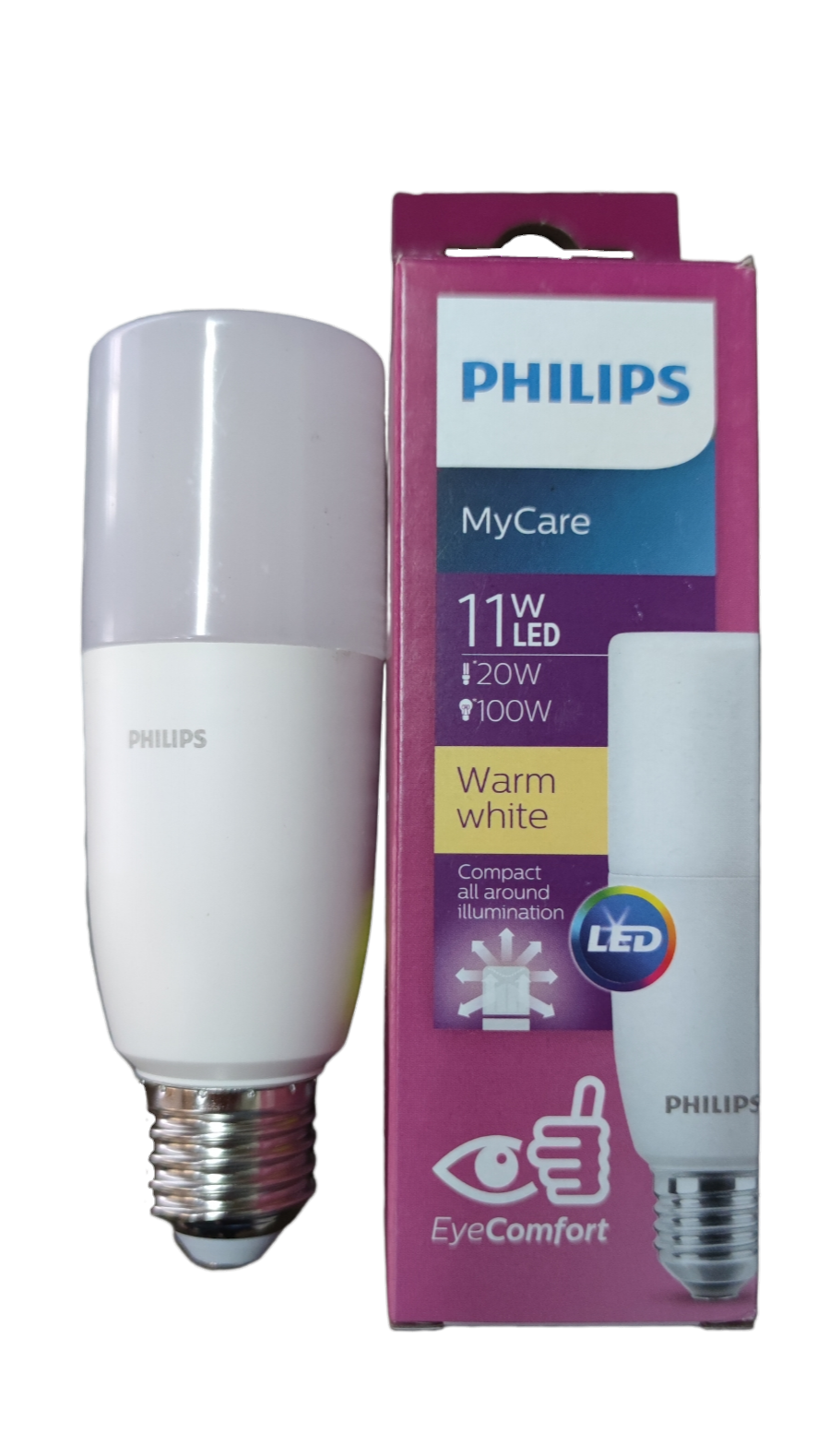Philips E27 220V LED bulb 11W Warm White for enhancing home illumination