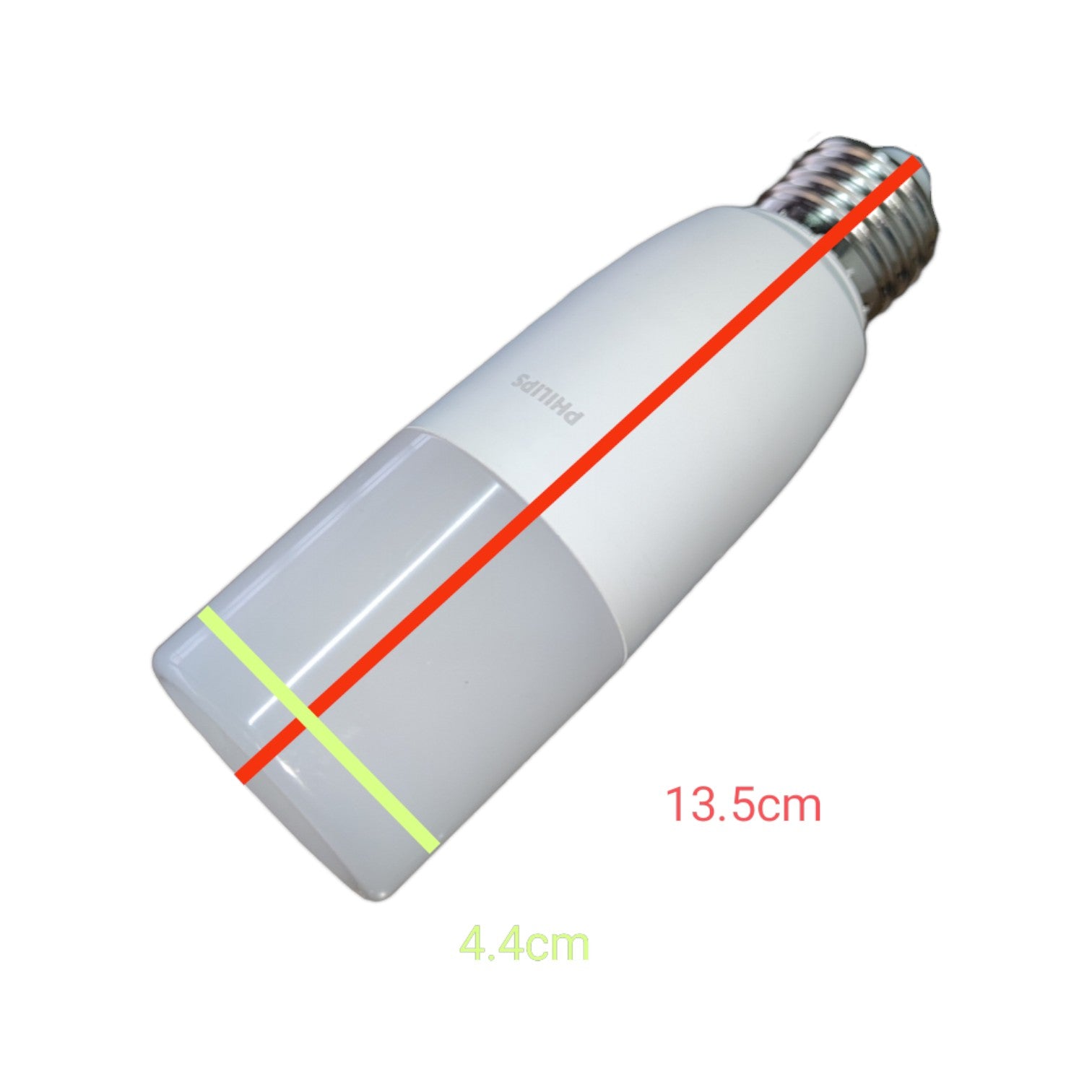 Philips E27 220V LED bulb 11W Warm White with a sleek design and compact dimensions