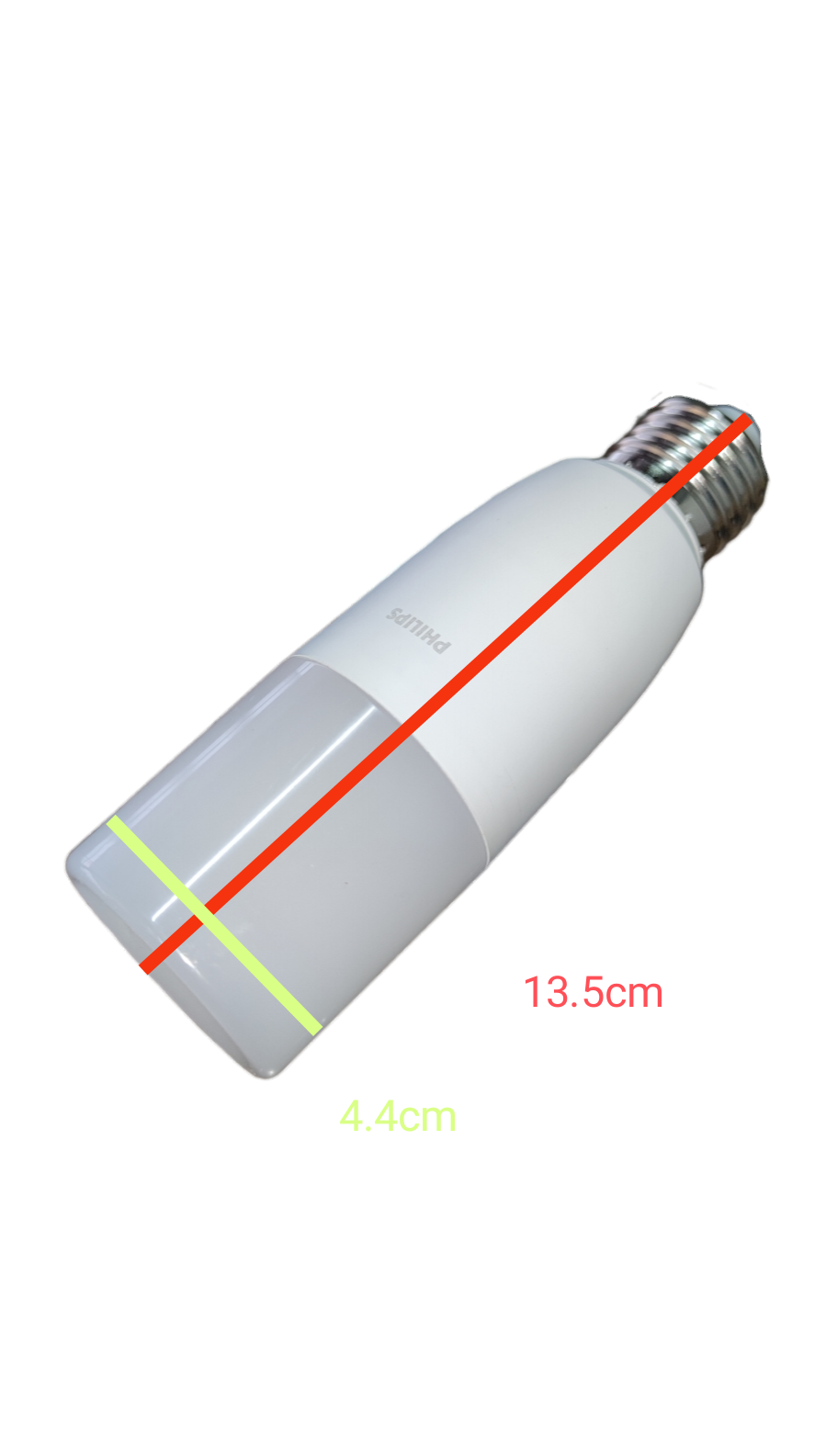 Philips E27 220V LED bulb 11W Warm White with a sleek design and compact dimensions