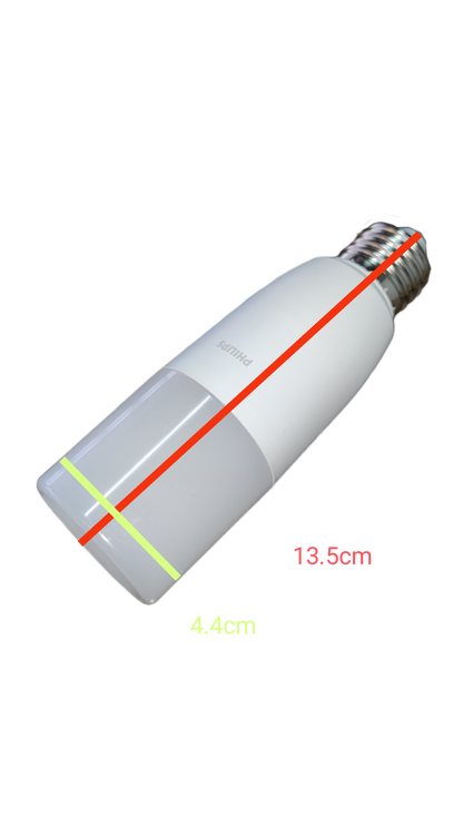 Philips E27 220V LED bulb 11W Warm White with a sleek design and compact dimensions