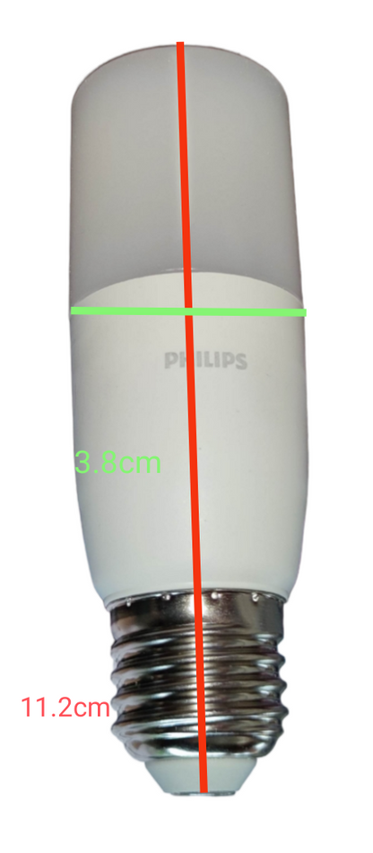Philips E27 warm white LED light 3000K bulb with a sleek design for efficient lighting