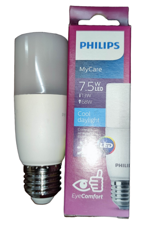 Philips eye comfort LED light 220V 7.5W bulb in cool daylight with packaging for MyCare series
