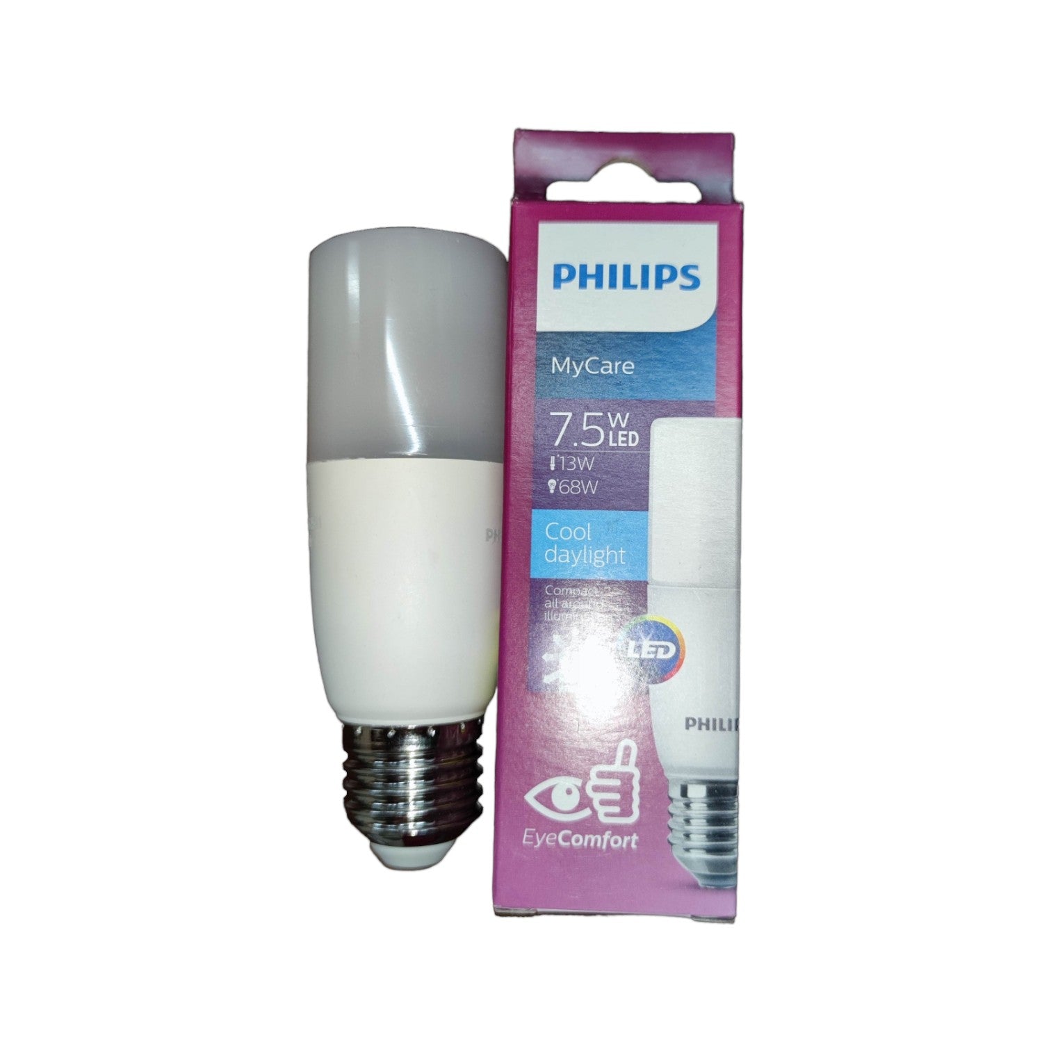 Philips eye comfort LED light 220V in cool daylight with 7.5W power for bright illumination