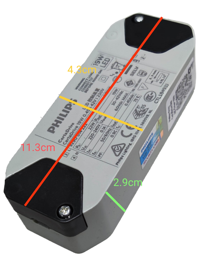 Philips LED driver 19W 42V for lighting with compact design and labeling for easy installation