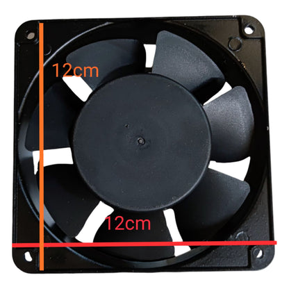 4x4 Box Fan 220V Blade Size 10cm x 10cm Exhaust Fan 5 Blades Blower Fan 120mm x 120mm x 38mm 60Hz