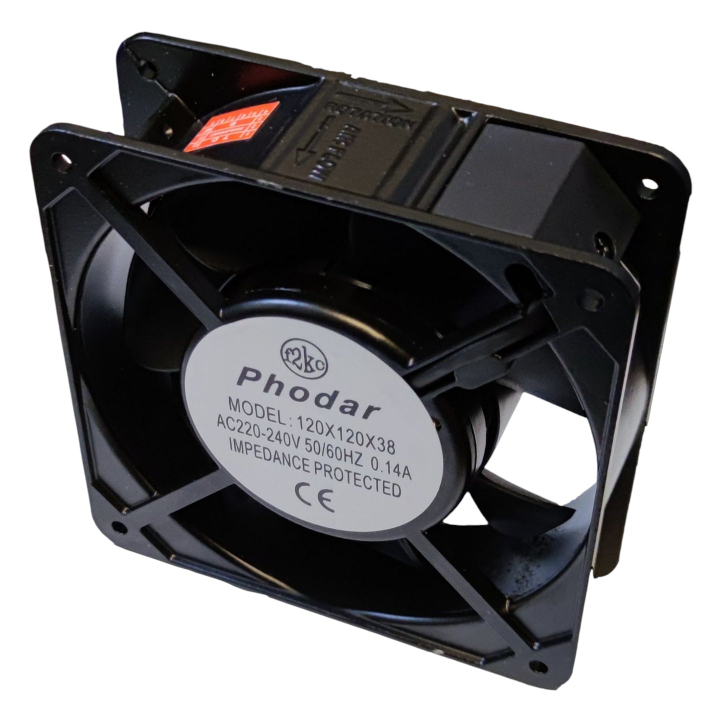 4x4 Box Fan 220V Blade Size 10cm x 10cm Exhaust Fan 5 Blades Blower Fan 120mm x 120mm x 38mm 60Hz