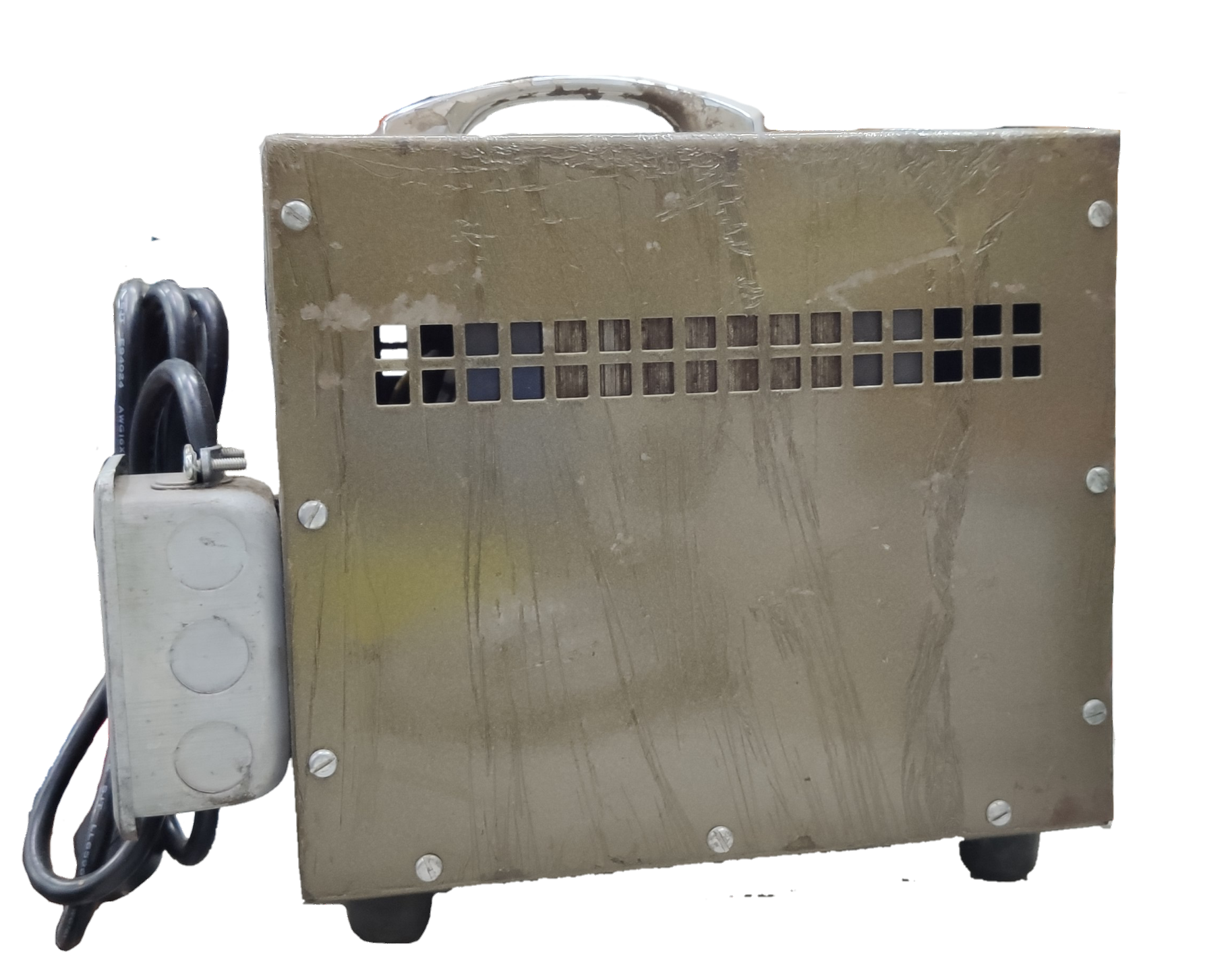 Denko 3000W Step Down Transformer 220V in a metal casing with ventilation grid and attached power cable