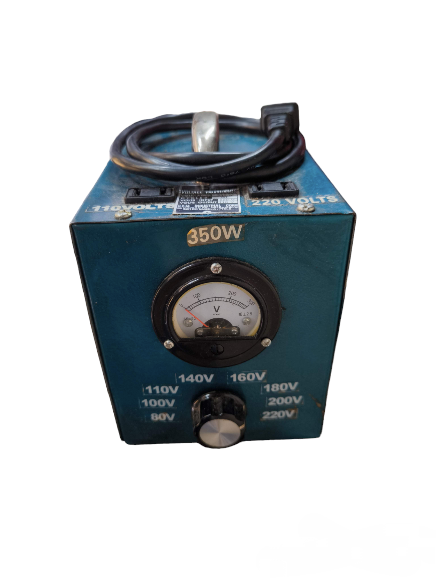 CE Pioneer 350W Variable Transformer 145 with voltage control dial and power meter display