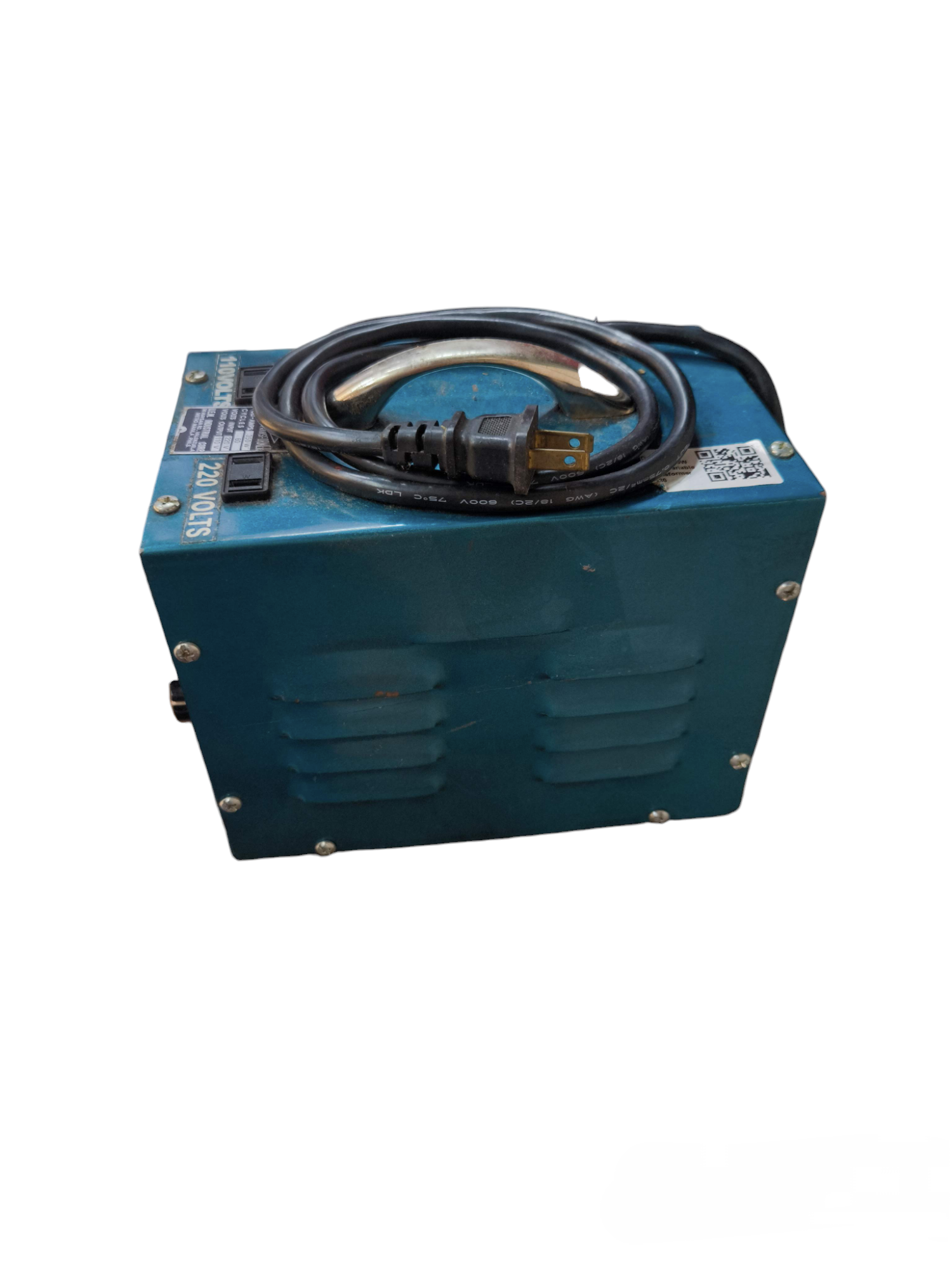 CE Pioneer 350W Variable Transformer 145 blue metal box with attached power cord