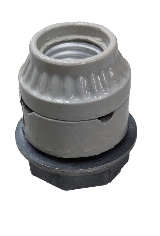Amco porcelain E27 socket with bracket for secure lighting installation accessories