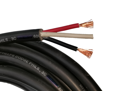 Phelps Dodge Power Cable AWG 14 3 Core with multiple colored wires for electrical connections