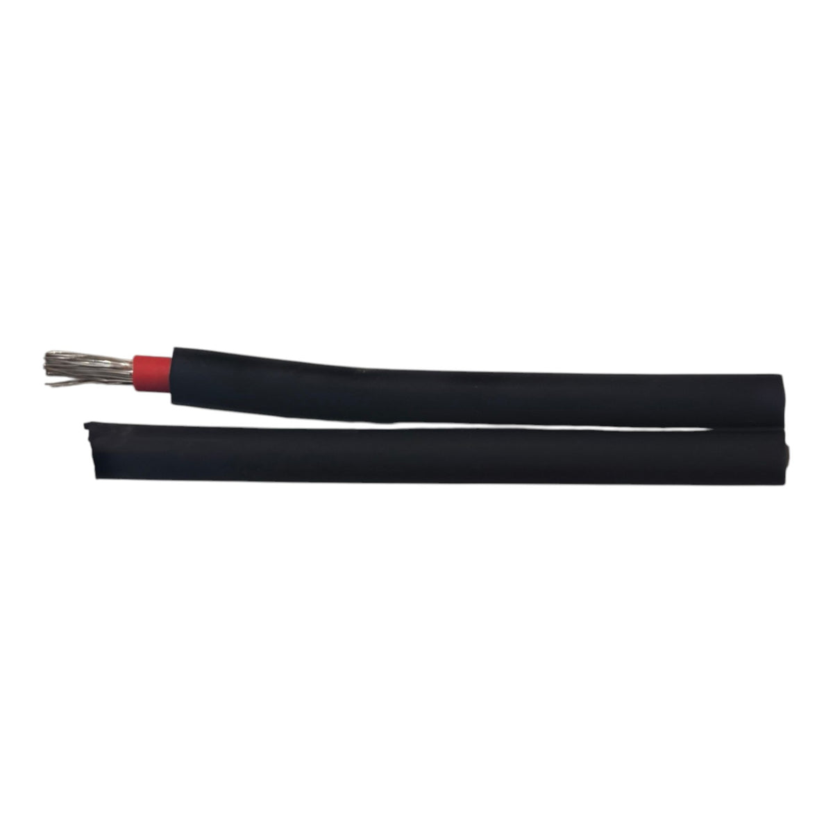 Power Gold Solar PV Twin Cable pair, black jacket with red-marked positive lead