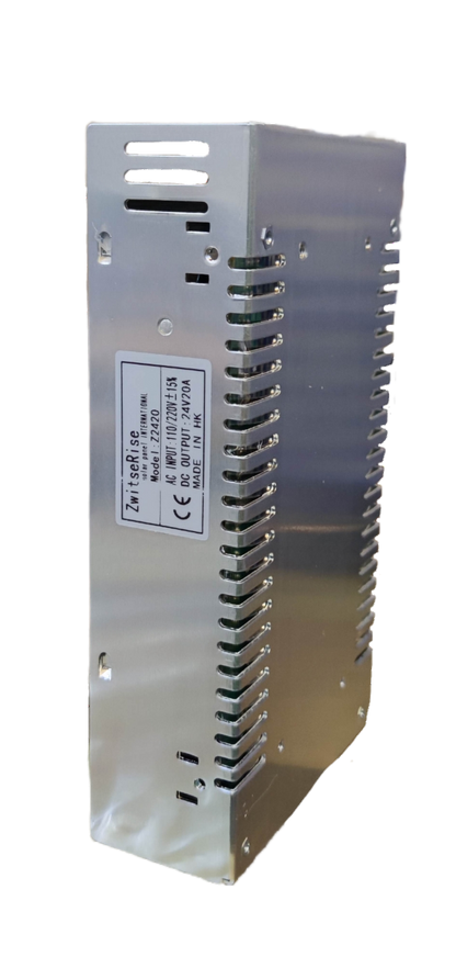 ZwitseRise Power Supply 24V 20A - 220V Input for door chimes and bells with efficient performance