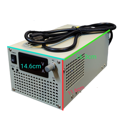 ZwitseRise 36V 50A regulated power supply with adjustable voltage and current settings