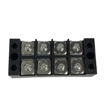 Grippes 45A 4 Pairs Terminal Block 600V black plastic screw terminal for electrical circuitry