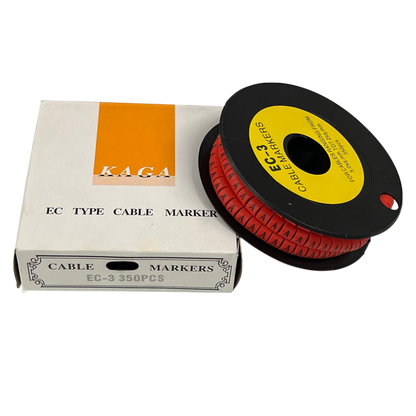 Grippes (A) Cable Marker Red 5.0mm to 7.2mm 350pcs
